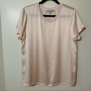 The Cause Collection Cady Silk Short Sleeve Top